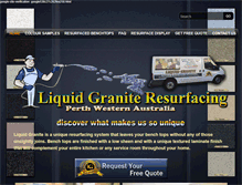 Tablet Screenshot of liquidgranite.com.au
